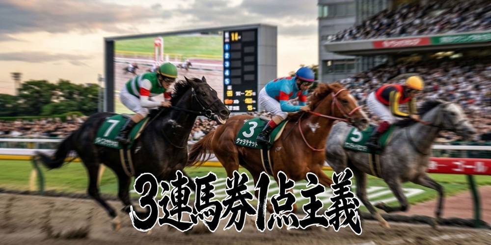 3連馬券1点主義の使い方！初心者がトリガミを防ぐ3つのコツ